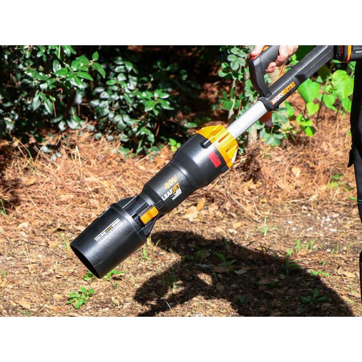 WORX NITRO WG585E akkulehtipuhallin, 2 × 20 V 4 Ah, 266 km/h