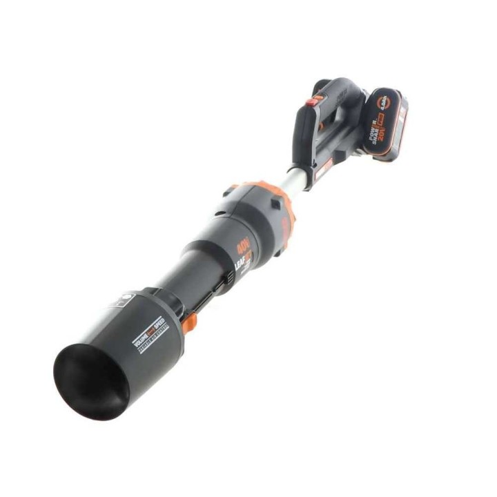 WORX NITRO WG585E akkulehtipuhallin, 2 × 20 V 4 Ah, 266 km/h