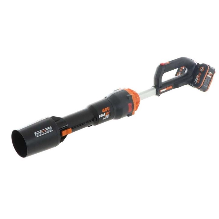 WORX NITRO WG585E akkulehtipuhallin, 2 × 20 V 4 Ah, 266 km/h