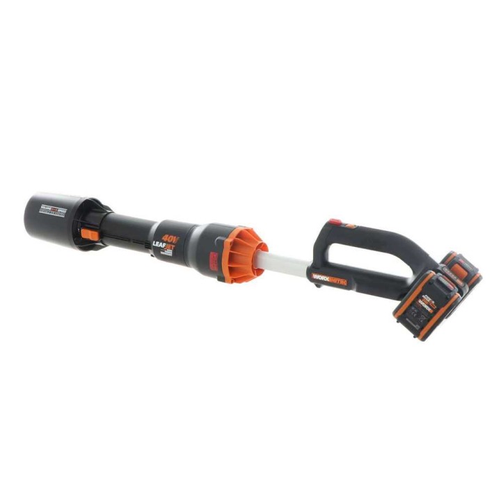 WORX NITRO WG585E akkulehtipuhallin, 2 × 20 V 4 Ah, 266 km/h