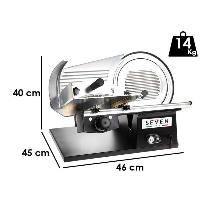 Seven Italy PS 250 PRO BLACK -viipalekone, 250 mm, 180 W