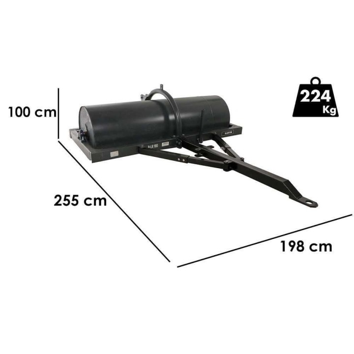 Blackstone B-LR 180 traktorijyrä, 180 cm, kolmipistekiinnitys ja vetokytkentä