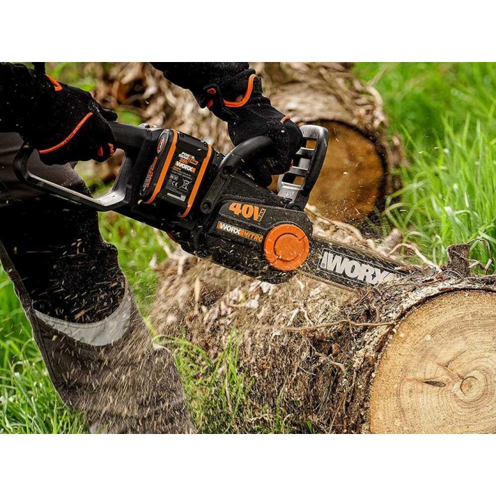 Worx NITRO WG385E.9 akkumoottorisaha, 40 V, 40 cm, ilman akkua ja laturia