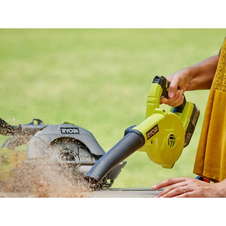 Ryobi R18TB-0 akkupuhallin, 18 V, 4 Ah, 200 km/h