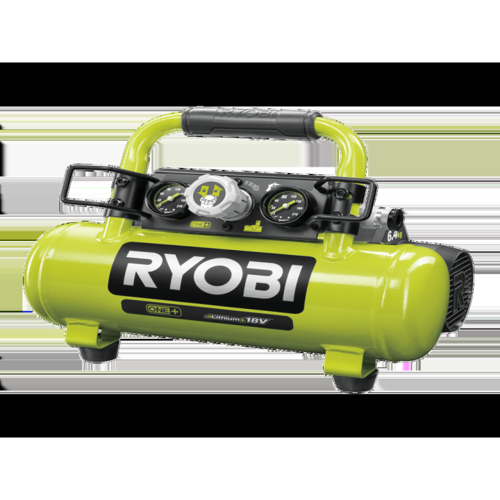 Ryobi R18AC-0 akkukompressori, 18 V, 8,3 bar, 3,8 l, ilman akkua ja laturia