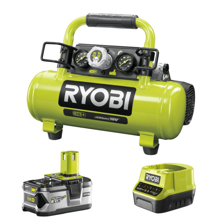 Ryobi R18AC 0 akkukompressori 18 V 4 Ah 8 3 bar