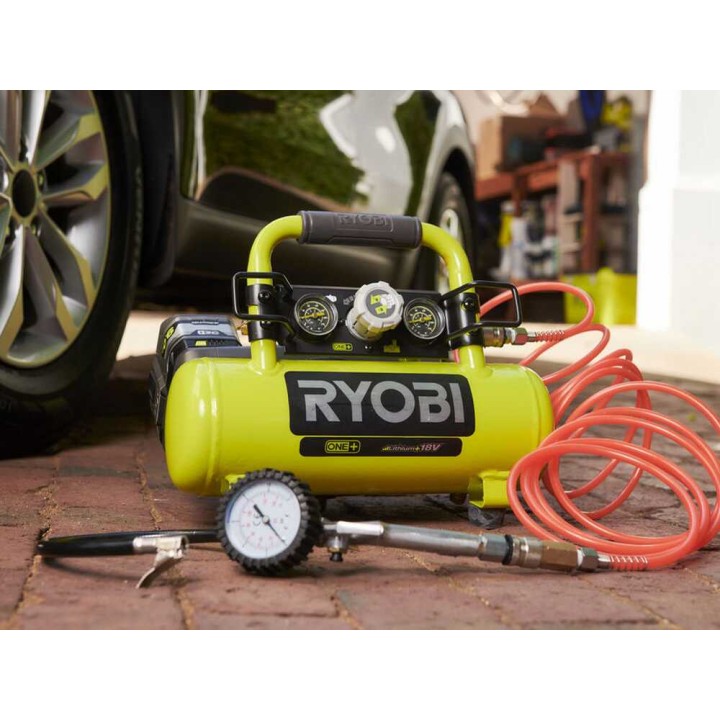 Ryobi R18AC-0 akkukompressori, 18 V, 4 Ah, 8,3 bar