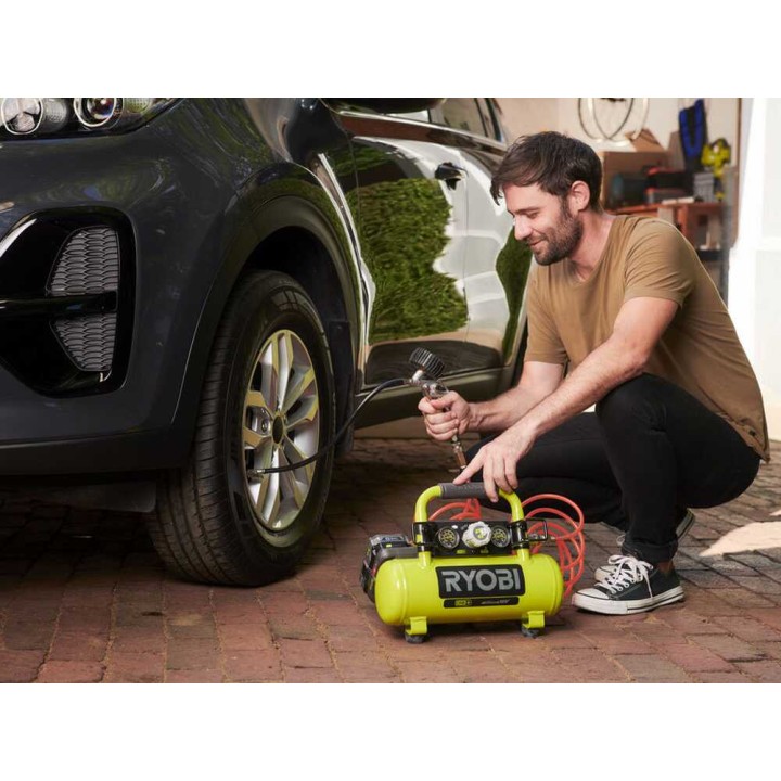Ryobi R18AC-0 akkukompressori, 18 V, 4 Ah, 8,3 bar