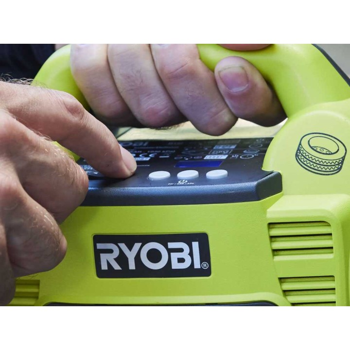 Ryobi R18I-0 akkukompressori, 18 V, 10,34 bar, ilman akkua ja laturia