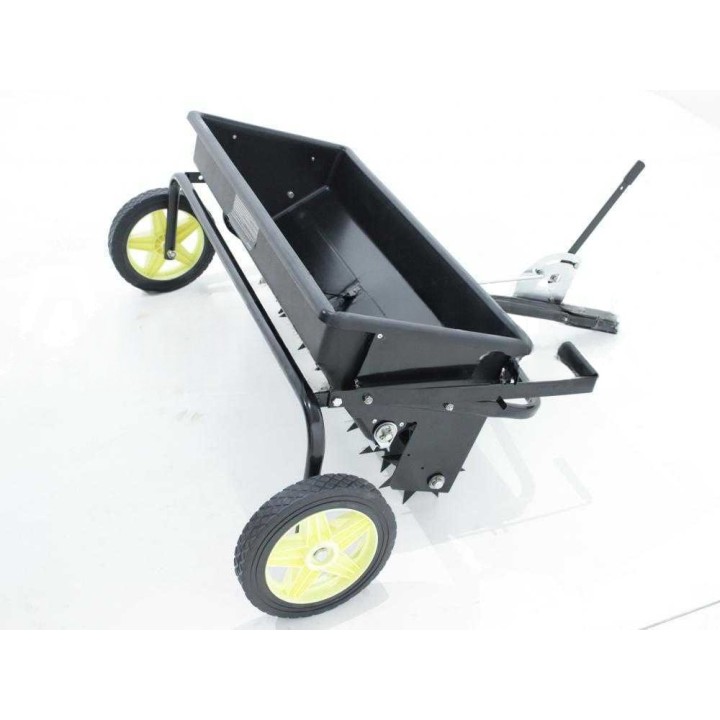 GeoTech hinattava ilmaaja, lannoitteen levitin ja kylvölaite, 80 cm, 9 terää