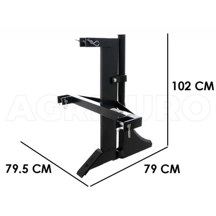 BlackStone B-RP 50 yksiteräinen jankkuri ja salaojitin traktorille, 28 cm, 35–50 HP
