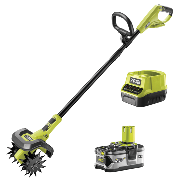 Ryobi RY18CVA 0 akkukäyttöinen puutarhajyrsin 18 V 4 Ah