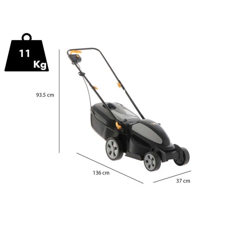 Alpina AL1 34 E sähköruohonleikkuri, 1 200 W, 34 cm, 230 V