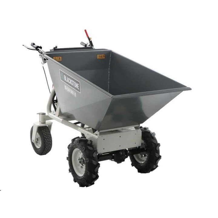BlackStone BS-CAR 500 E-D akkukäyttöinen dumper-kottikärry, 1 000 W, 48 V