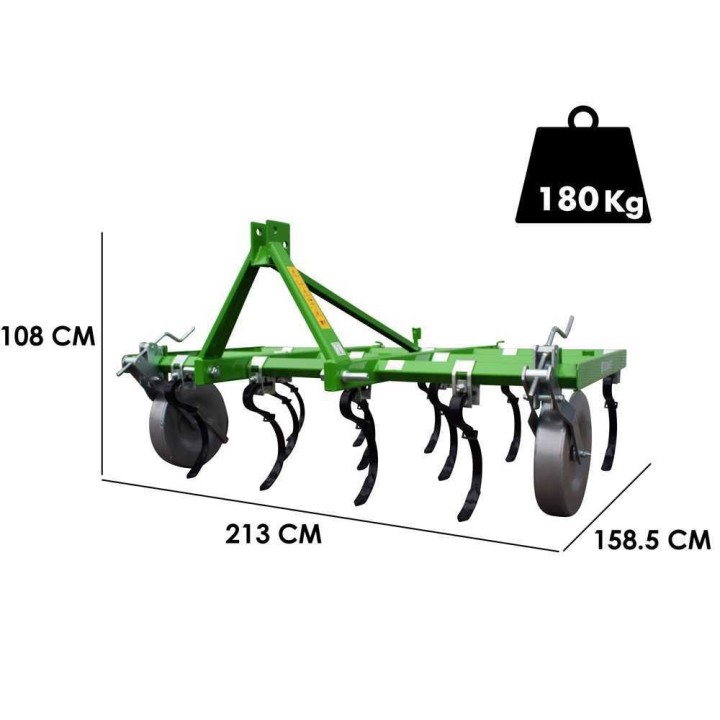 Bomet Dorado jousikultivaattori, 14 hammasta, 210 cm, 35–45 HP