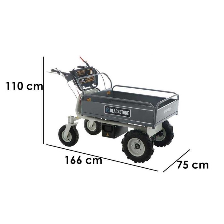 BlackStone BS-CAR 500 E-F sähköinen moottorikottikärry, 500 kg, 48 V, 1 000 W