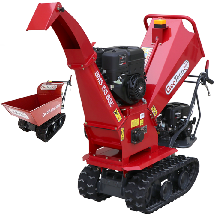 GeoTech Pro BMS155 BS telaketjuvetoinen biotrituratore 13 5 HP Briggs amp Stratton XR2100