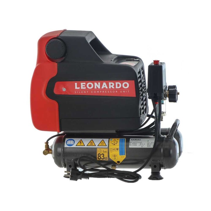 FIAC Leonardo hiljainen öljytön kompressori, 1 HP, 6 l, 230 V