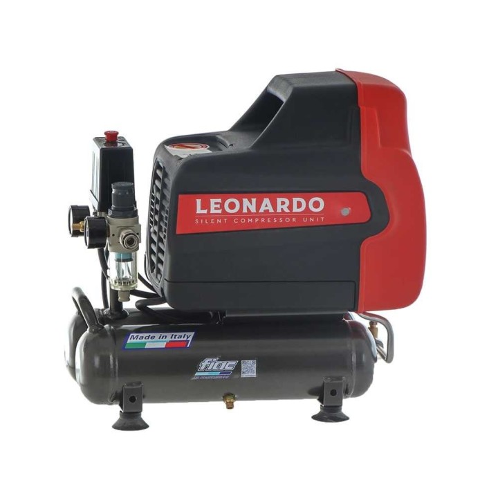 FIAC Leonardo hiljainen öljytön kompressori, 1 HP, 6 l, 230 V