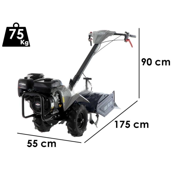 BullMach GEO 50 BS polttomoottorikultivaattori, Briggs&Stratton CR950, 7 HP, 50 cm