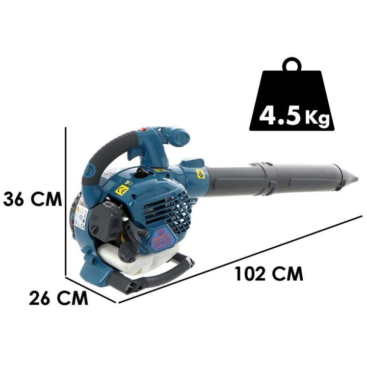 Wortex SFM-T2 bensiinikäyttöinen lehtipuhallin, 25,4 cm³, 1,07 HP