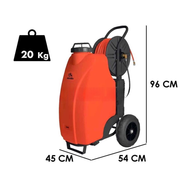 Ausonia 45L Trolley akkukäyttöinen ruisku, 45 l, 12 V, 8 Ah