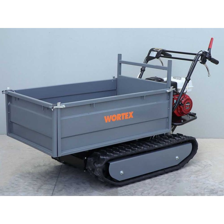 Wortex SFH 500 telaketjukuljetin, 500 kg, Honda GX200, jatkettava kuormatila