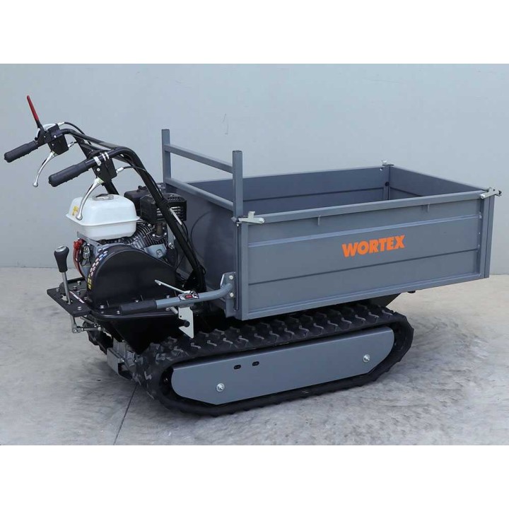 Wortex SFH 500 telaketjukuljetin, 500 kg, Honda GX200, jatkettava kuormatila