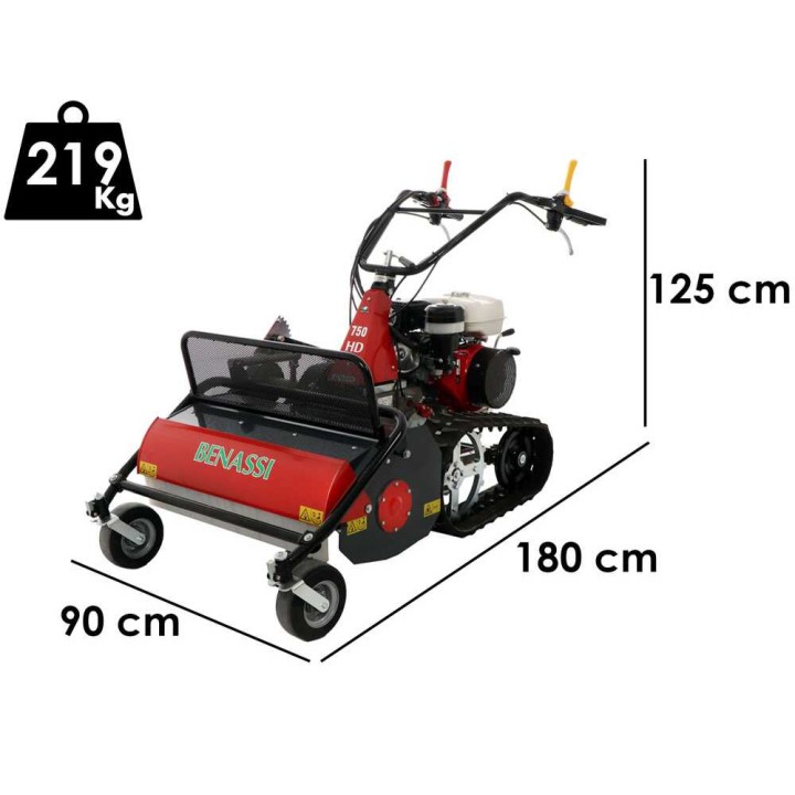 Benassi T750 SHD telaketjuvetoinen vasaramurskain, Honda GX 270, 75 cm