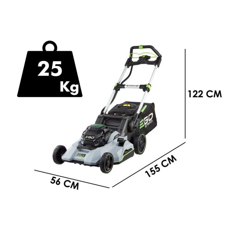 EGO LM2135E-SP akkuruohonleikkuri, 56 V, 7,5 Ah, 52 cm