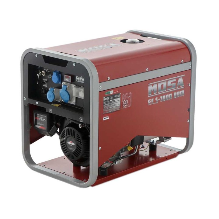 MOSA GE S-7000 BBM AVR EAS bensiinikäyttöinen generaattori, 6,5 kW, AVR, ATS