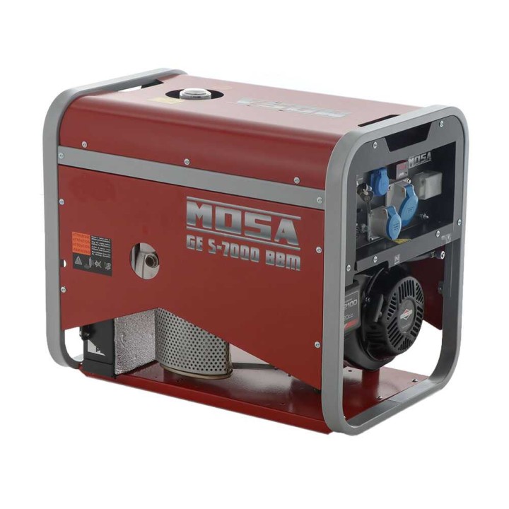 MOSA GE S-7000 BBM AVR EAS bensiinikäyttöinen generaattori, 6,5 kW, AVR, ATS
