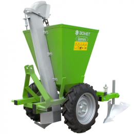 Bomet Gemini yksirivinen perunanistutuskone 90 kg 32 cm ilmarenkaat