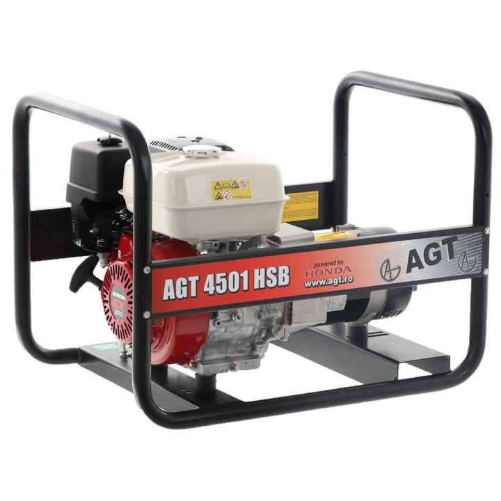 AGT 4501 HSB bensiinikäyttöinen generaattori, 4,5 kW, 230 V