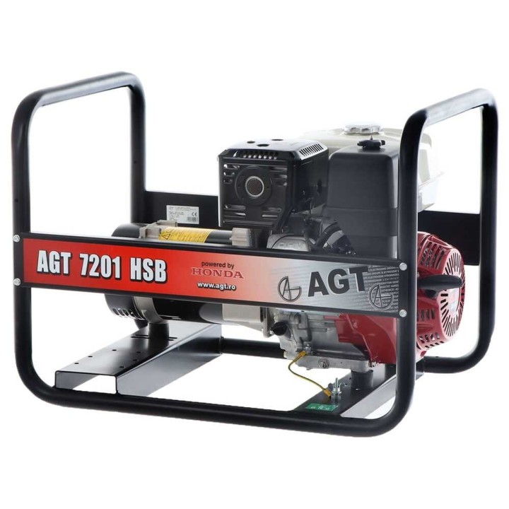 AGT 7201 HSB bensiinikäyttöinen generaattori, 5,7 kW, 230 V, Honda GX390