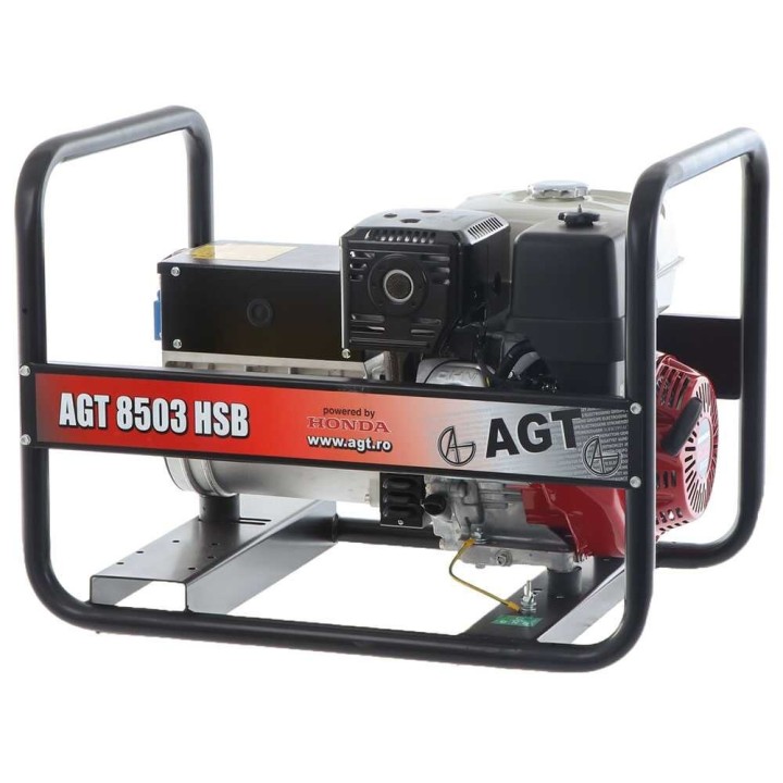 AGT 8503 HSB kolmivaihegeneraattori, 6,4 kW, Honda GX390, 400 V