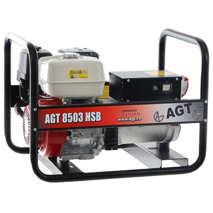 AGT 8503 HSB kolmivaihegeneraattori, 6,4 kW, Honda GX390, 400 V