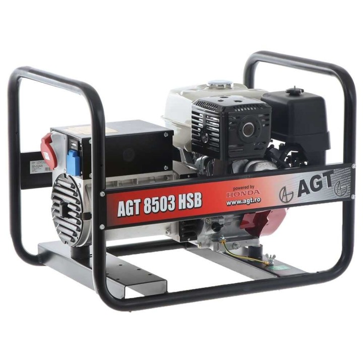 AGT 8503 HSB kolmivaihegeneraattori, 6,4 kW, Honda GX390, 400 V