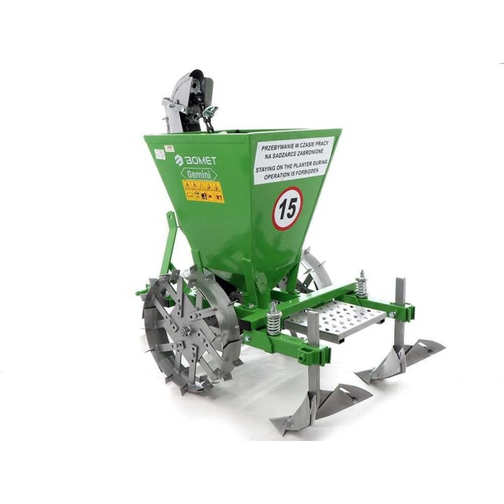 Bomet Gemini yksirivinen perunanistutuskone, 90 kg, 20–40 HP