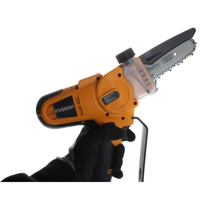 Volpi PVS5001 akkukäyttöinen oksasaha, 650 W, 14,4 V, 2 × 4 Ah