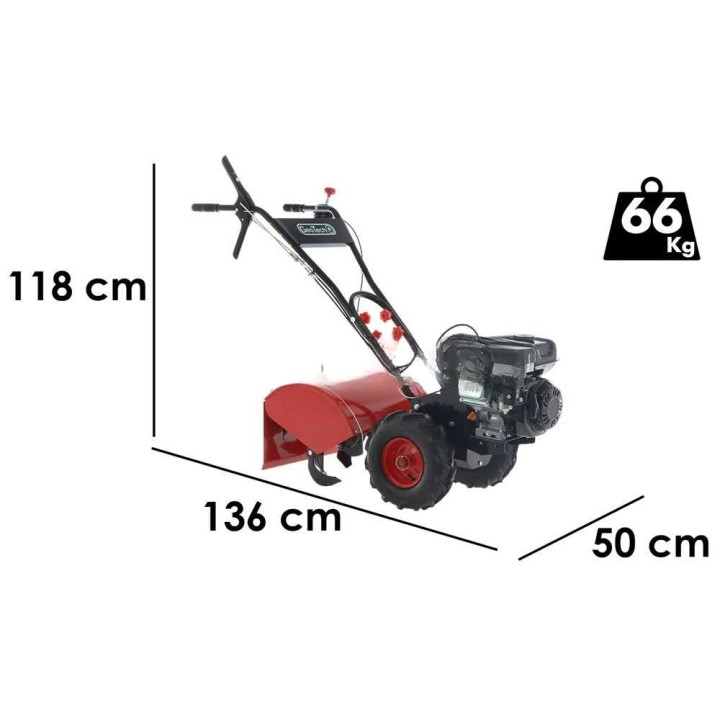GeoTech MCT 500 -puutarhajyrsin, Rato R210-S, 209 cm³, 7 HP, 50 cm