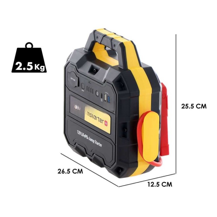 Intec I-STARTER 6.0 kannettava käynnistysapu, 12 V, 1 200 A