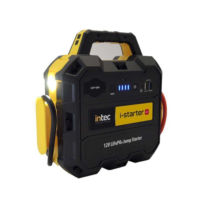 Intec I-STARTER 6.0 kannettava käynnistysapu, 12 V, 1 200 A