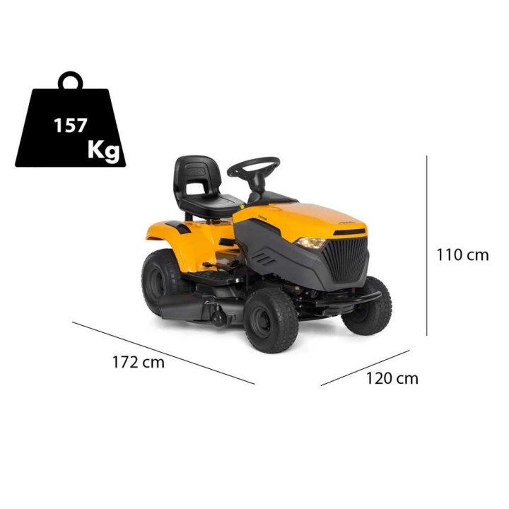 Stiga Tornado 398 -ajoleikkuri, sivulle purkava, bioleikkuu, 16 HP, 98 cm