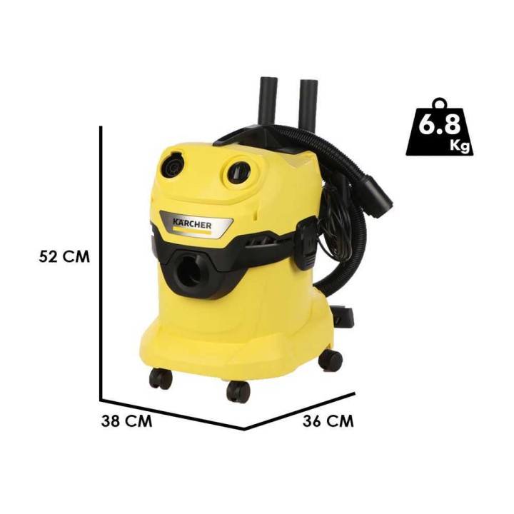 Karcher WD 4 V-20/5/22 märkä-kuivaimuri, 1 000 W, 20 l, 230 V