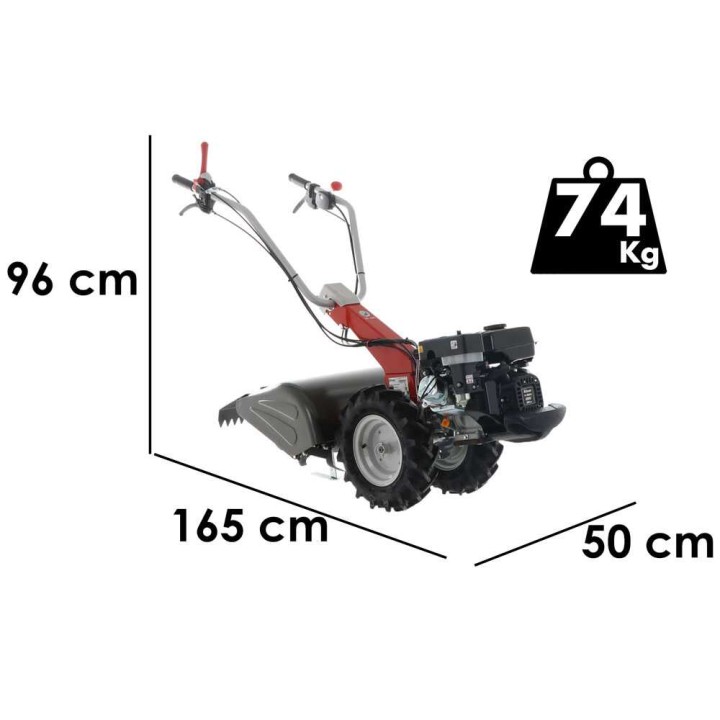 Efco MC400 bensiinikultivaattori, Emak K 700 H, 50 cm:n vastakiertävä jyrsin, 7 HP