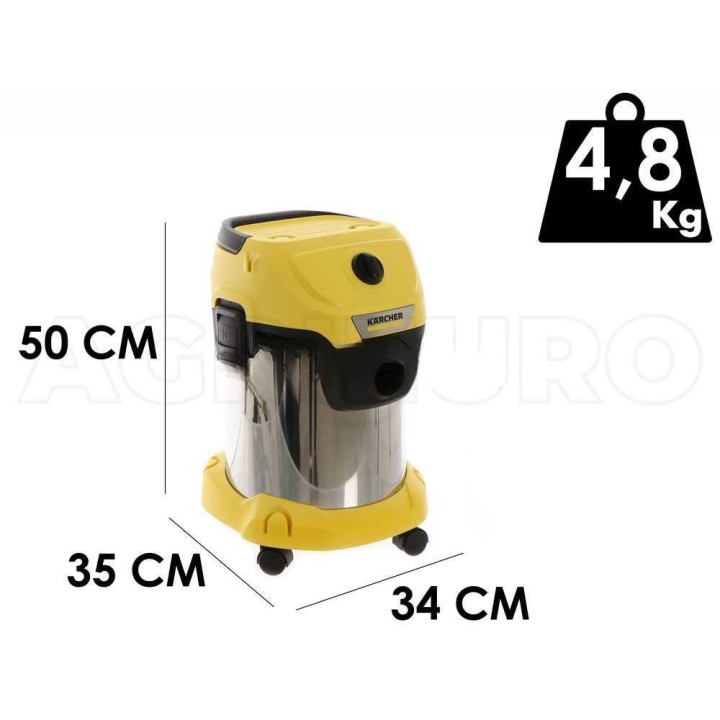 Karcher WD 3 S V-17/4/20 märkä-kuivaimuri, 1 000 W, 17 l