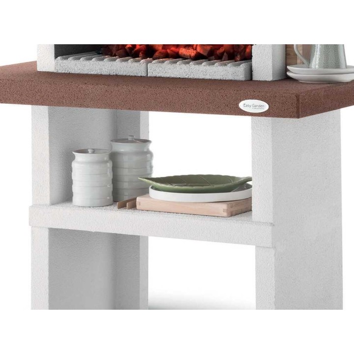 Palazzetti Oslo 2 muurattu grilli puulle ja hiilelle, 68 × 40 cm palooti