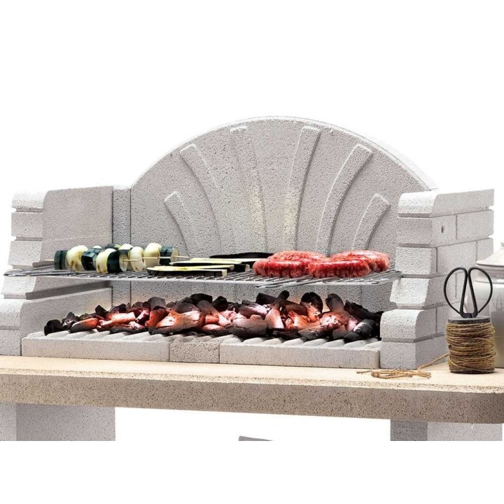 Palazzetti St. Tropez muurattu puu- ja hiiligrilli, 76 × 40 cm, 360 kg