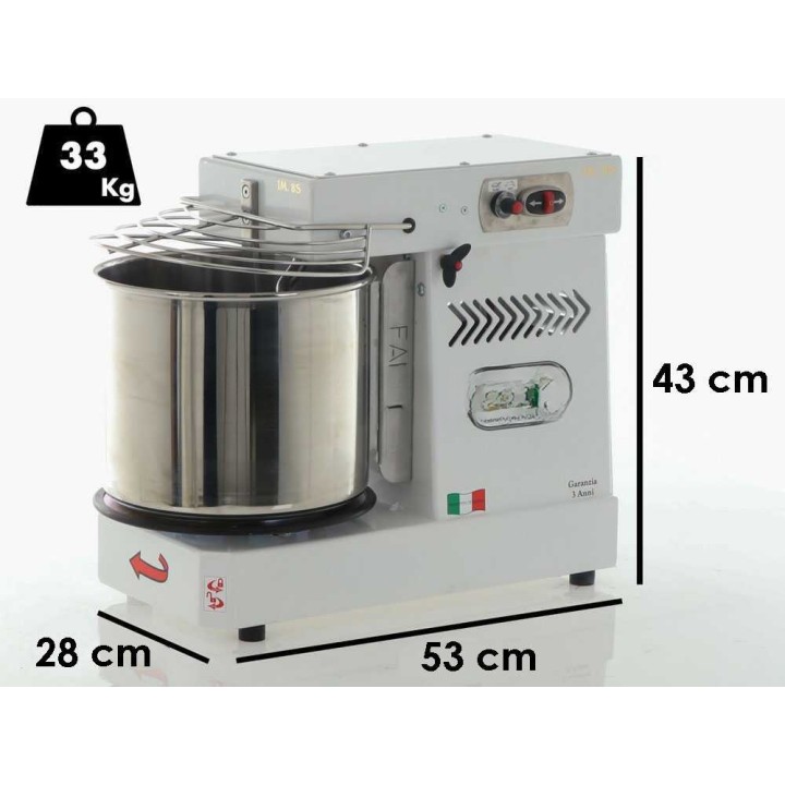 Famag Grilletta IM 8S/230 10 Velocità HH -spiraalitaikinakone, 8 kg, 230 V